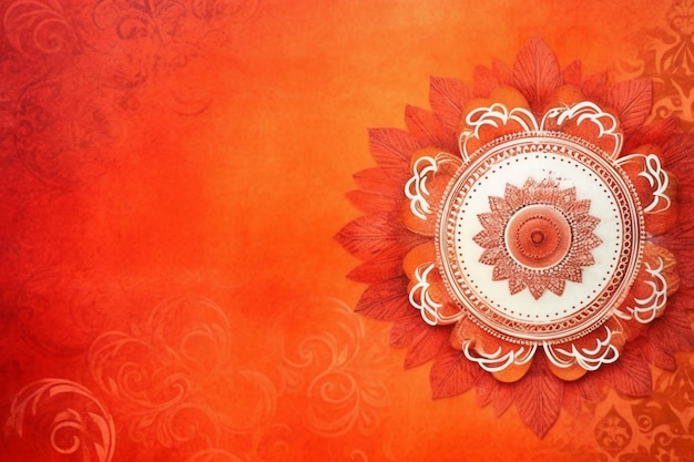 Photo orange background with a flower and the word sun on it