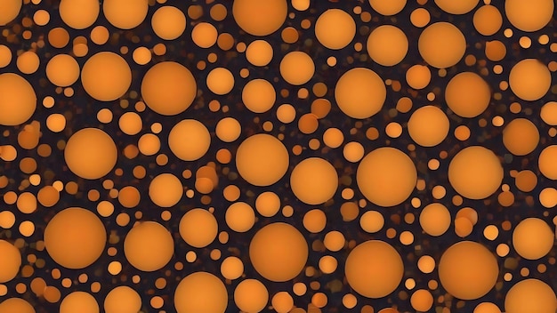 Photo orange background with a pattern of dots and lines