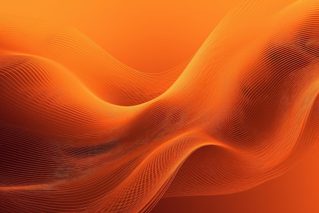 An orange background with a wavy design in the center.