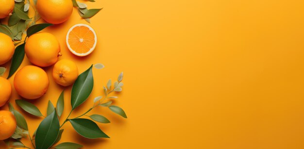 An orange background