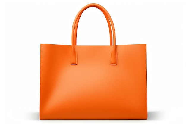 Photo an orange bag with a handle