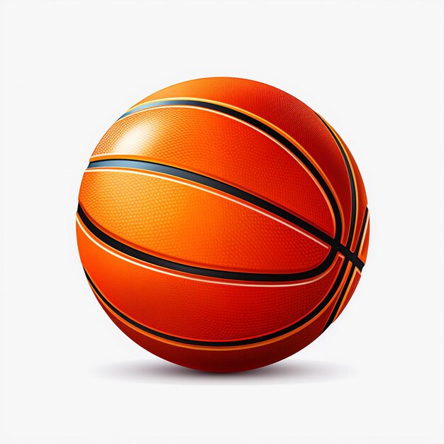 an orange basketball with a black stripe on it