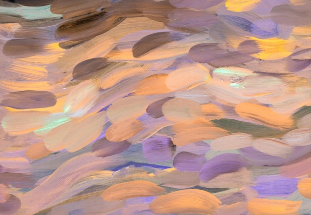 Оранжево-бежевая текстура акриловой масляной живописи