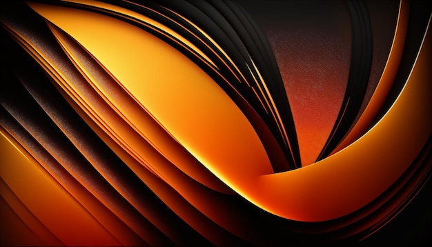 Orange and black background with a black background