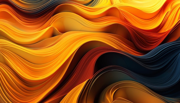 Orange and black background with a wave and the word fire on it