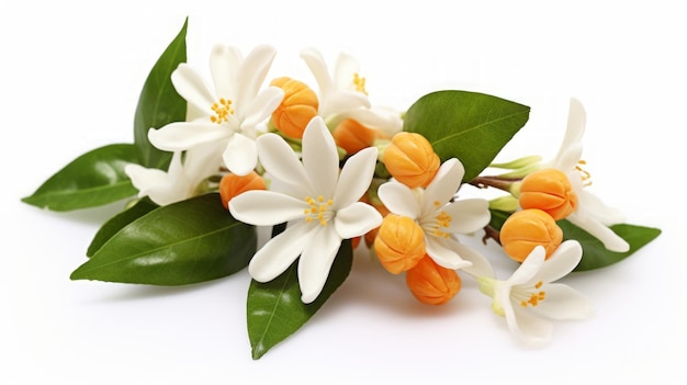 Orange Blossom isolated on White Background