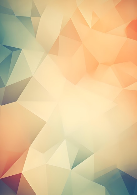 Orange and blue geometric background with a white triangle