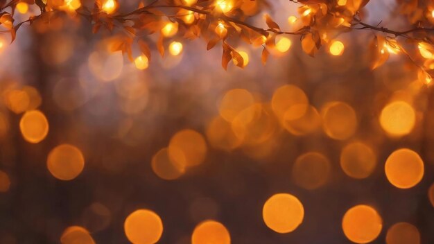 Orange bokeh background