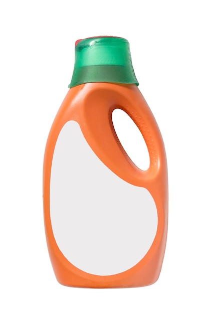 Photo orange bottle isolated