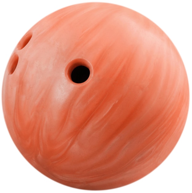 Orange Bowling Ball - Isolated