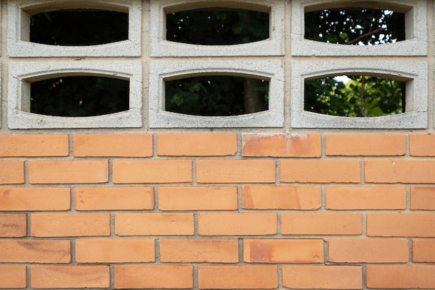 Orange brick wall background Brick wall