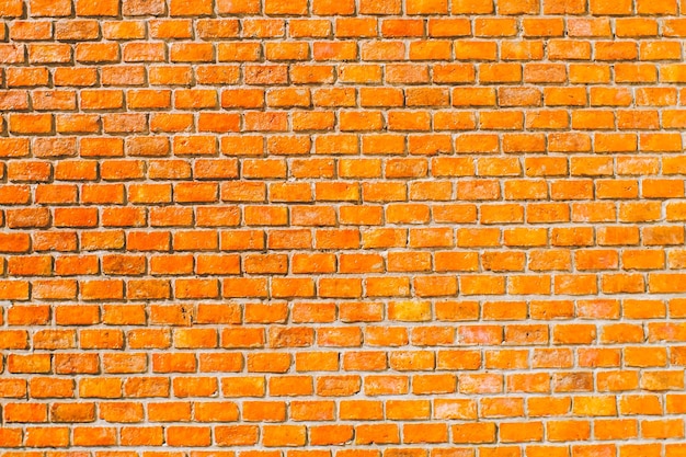 Orange brick wall background orange brick grunge wall background