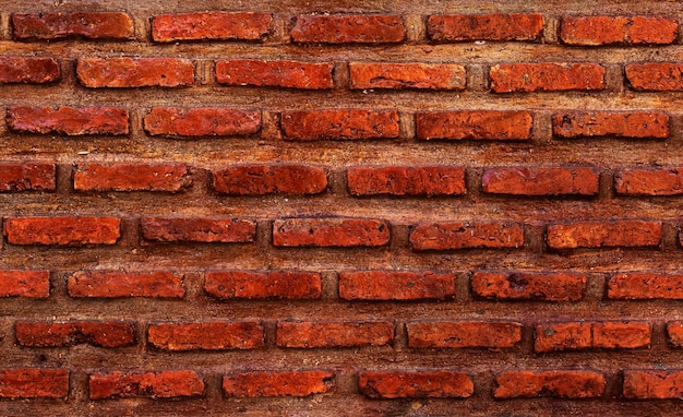 Orange brick wall vintage background