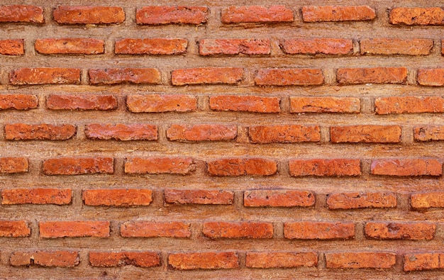 Orange brick wall vintage background