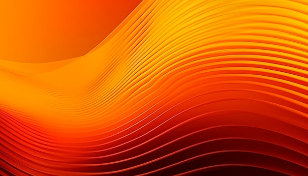 Orange bright background with lines and waves
