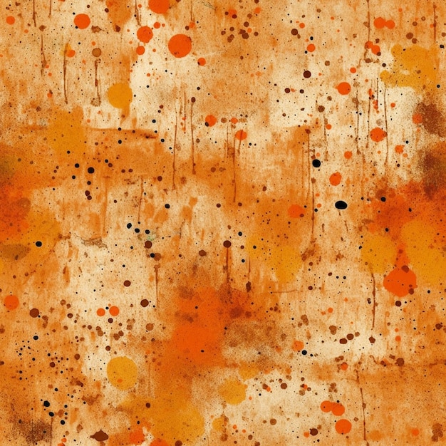 Orange and brown watercolor background with a splash of paint