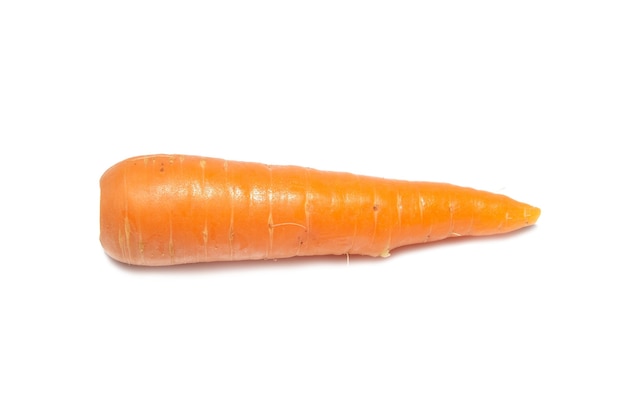 Orange carrot isolated on the white background