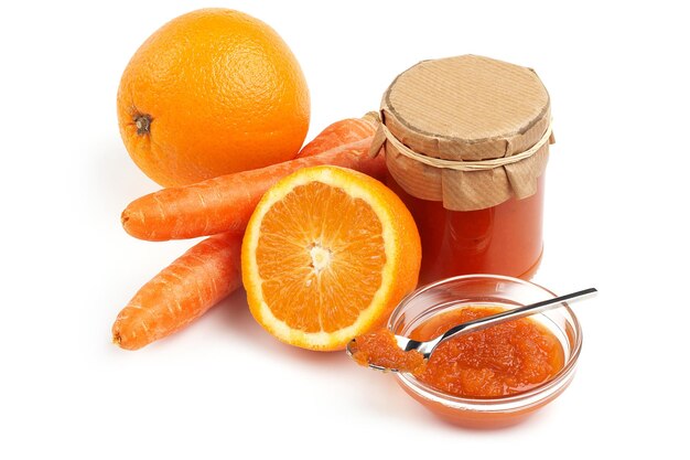 Photo orange and carrot jam