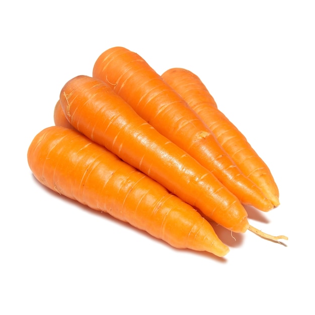 Orange carrots isolated