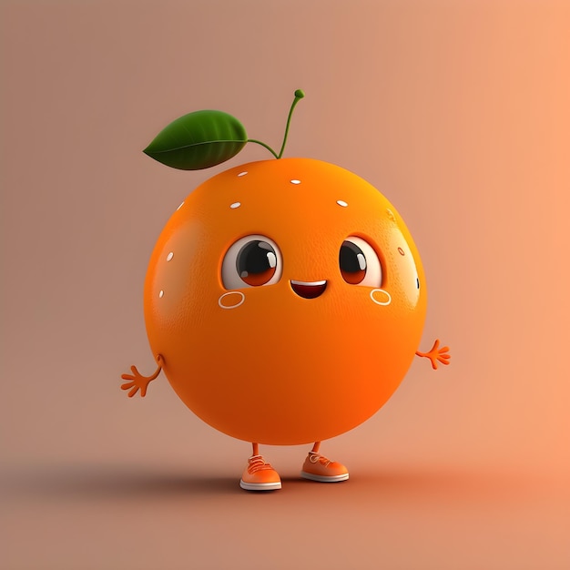 orange cartoon character