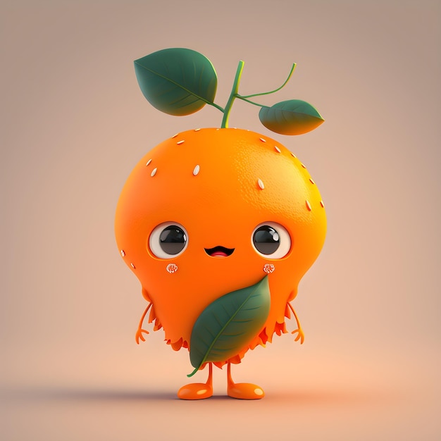 orange cartoon character