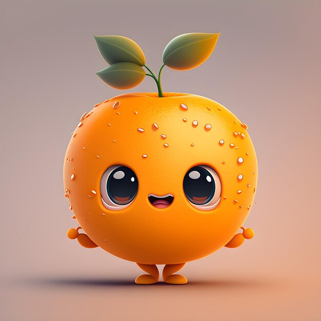 orange cartoon character