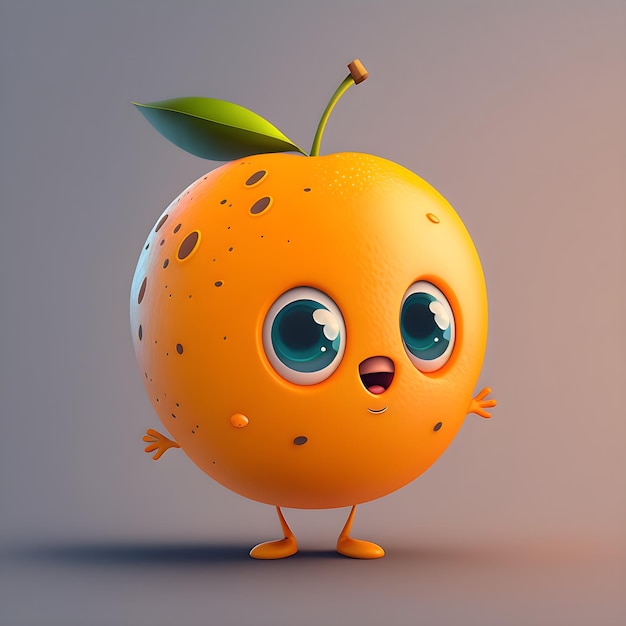 orange cartoon character