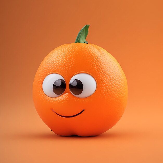 Orange character generated by AI