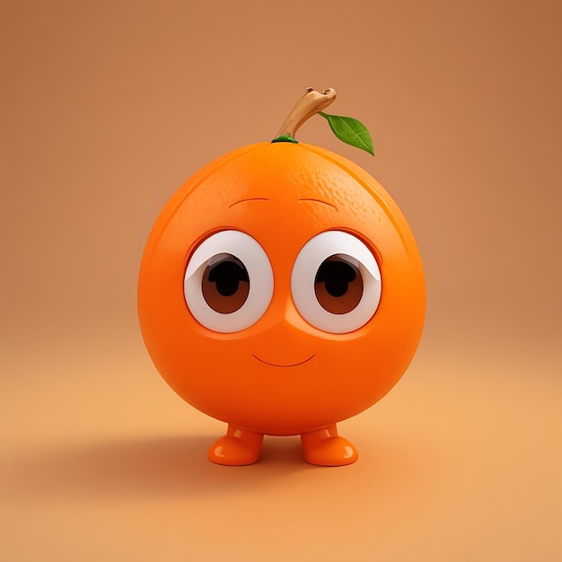 Orange character generated by ai