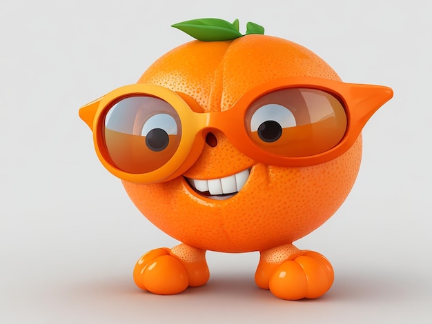 Orange characters generated by AI