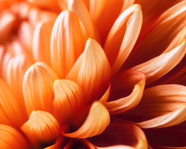 Orange chrysanthemum was closeup Autumn flower background