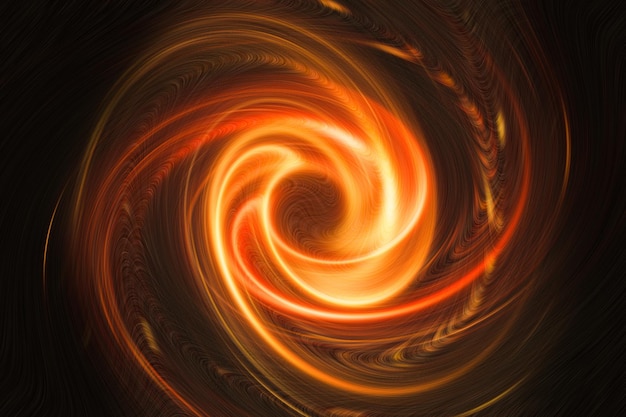 Orange circular lines abstract background