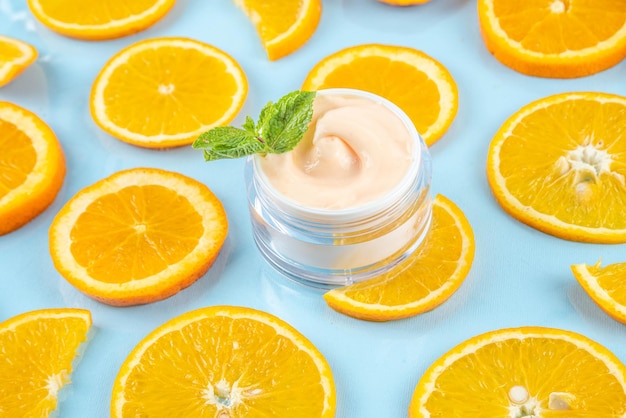Photo orange citrus vitamin c face care