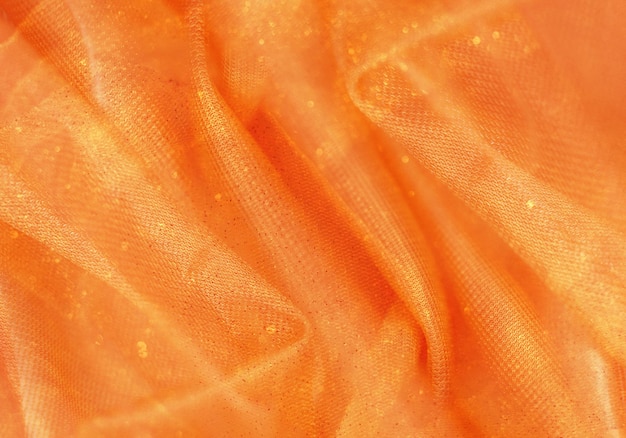 Orange cloth texture with bright