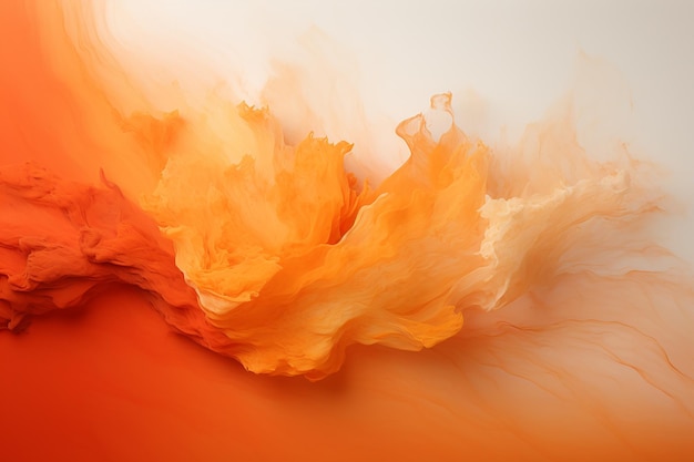Фото Оранжевый цвет фона акварель