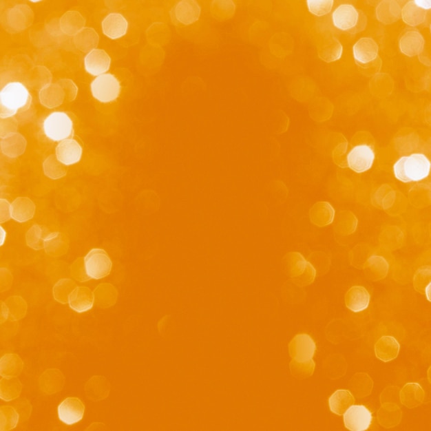 オレンジ色の正方形の多重ボケ背景