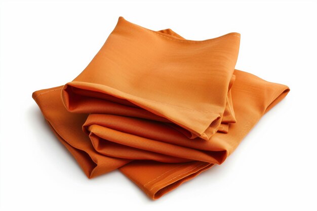 An orange cotton napkin