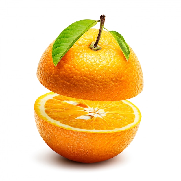 Orange crop isolated