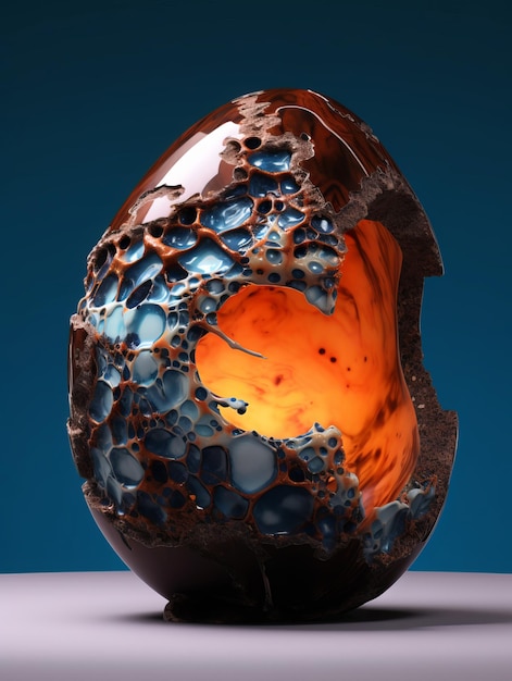 Orange Cylindrite Egg