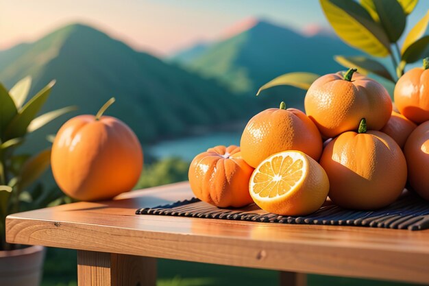 Orange delicious fruit supplement vitamin C nutrition health wallpaper background illustration