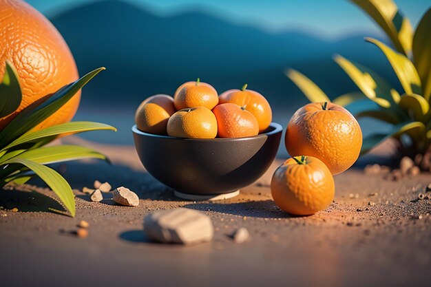 Orange delicious fruit supplement vitamin C nutrition health wallpaper background illustration