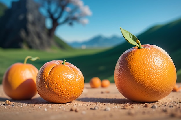 Orange delicious fruit supplement vitamin C nutrition health wallpaper background illustration