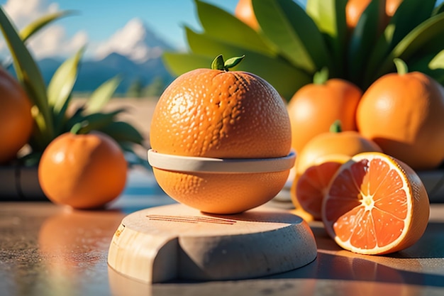 Orange delicious fruit supplement vitamin C nutrition health wallpaper background illustration