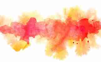 Photo orange diffluent watercolor line. abstract textured background. vivid element for your design