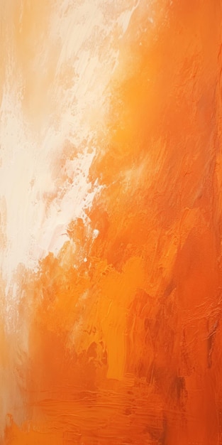 Photo orange dream abstract oil painting with blurred brushstrokes