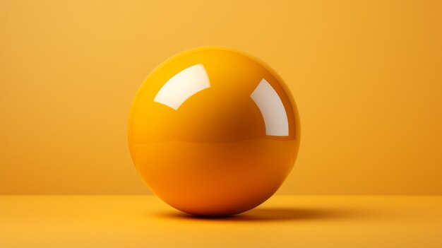 An orange egg on a yellow background