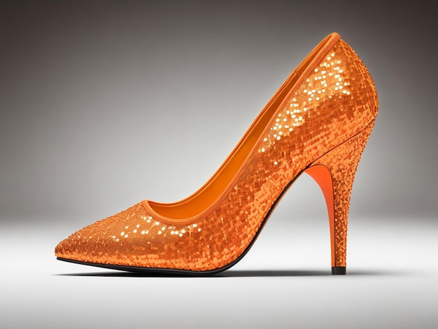 Photo orange element squinted women39s pumps with heel