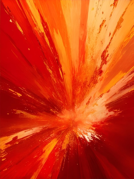 An orange explosive abstract background