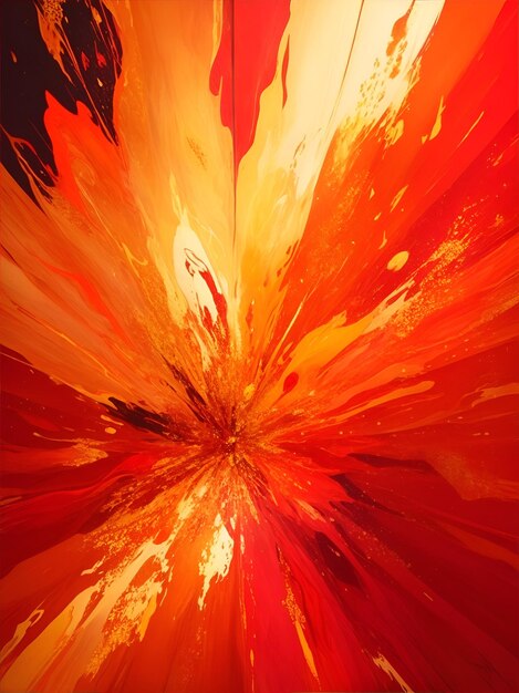 An orange explosive abstract background