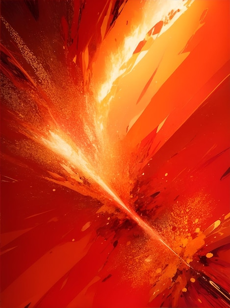 An orange explosive abstract background